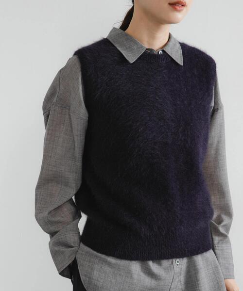 【OFF】FOX/CASHMEREクルーネックベスト アーバンリサーチ URBAN RESEARCH FOX/CASHMEREクルーネックベスト