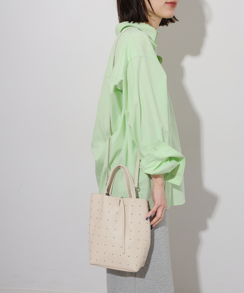 タグ付新品　マーロンフィレンツェ SHOPPER MINI STUDS バッグ MARLON FIRENZE マーロンフィレンツェ BS0583 SHOPPER MINI