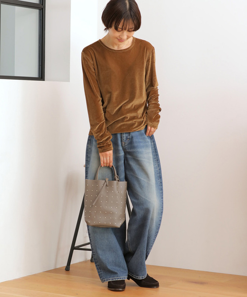MARLON FIRENZE(マーロンフィレンツェ)の「《追加6》【MARLON FIRENZE/マルロン】 SHOPPER MINI STUDS:バッグ(ショルダーバッグ・レディース・ブラック/アイボリー/ブラウン・FREE)」の13枚目の写真
