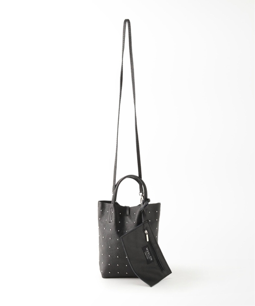 MARLON FIRENZE(マーロンフィレンツェ)の「《追加6》【MARLON FIRENZE/マルロン】 SHOPPER MINI STUDS:バッグ(ショルダーバッグ・レディース・ブラック/アイボリー/ブラウン・FREE)」の17枚目の写真