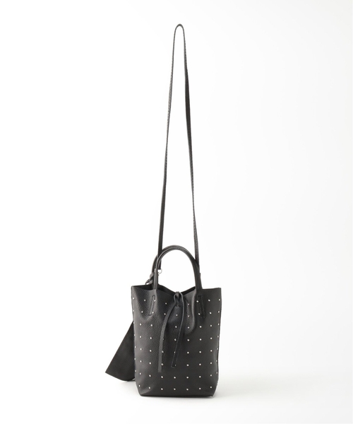 MARLON FIRENZE(マーロンフィレンツェ)の「《追加6》【MARLON FIRENZE/マルロン】 SHOPPER MINI STUDS:バッグ(ショルダーバッグ・レディース・ブラック/アイボリー/ブラウン・FREE)」の19枚目の写真