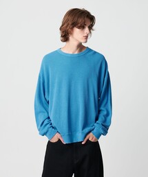 サーマル ディストレスト クルーネック