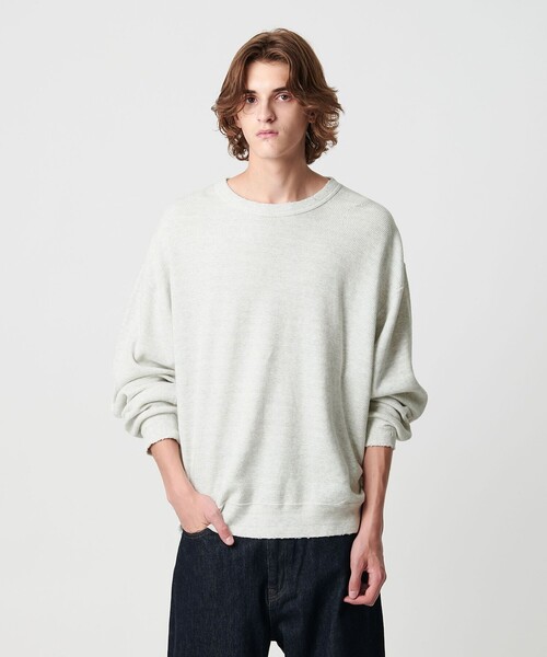 サーマル ディストレスト クルーネック（スウェット）｜MONKEY TIME