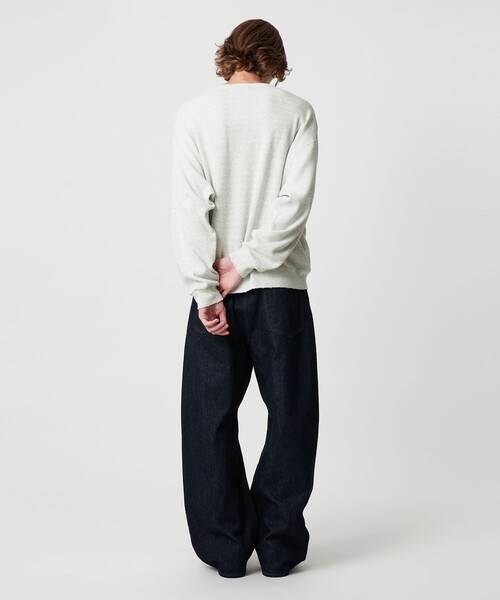 MONKEY TIME（モンキータイム）の「サーマル ディストレスト クルーネック（スウェット・メンズ・ライトグレー/コバルトブルー/ブラック・S/M/XL/L）」の7枚目の写真