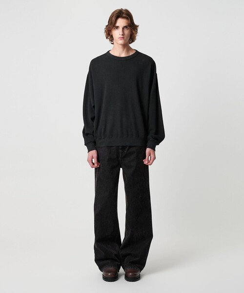 MONKEY TIME（モンキータイム）の「サーマル ディストレスト クルーネック（スウェット・メンズ・ライトグレー/コバルトブルー/ブラック・S/M/XL/L）」の13枚目の写真