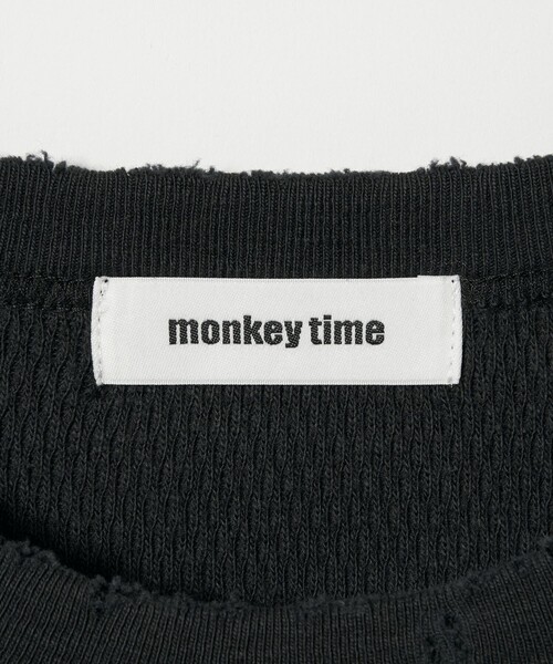MONKEY TIME(モンキータイム)の「サーマル ディストレスト クルーネック(スウェット・メンズ・ライトグレー/コバルトブルー/ブラック・S/M/XL/L)」の4枚目の写真