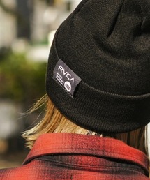 RVCA | 【RVCA/ルーカ】24AW DOUBLE FACE BEANIE/ワンポイントロゴニットキャップ・ビーニー(ニットキャップ/ビーニー)