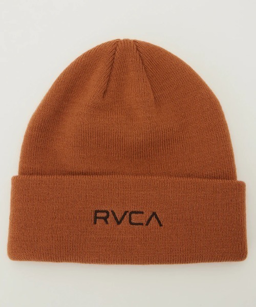 RVCA（ルーカ）の「【RVCA/ルーカ】24AW DOUBLE FACE BEANIE/ワンポイントロゴニットキャップ・ビーニー（ニットキャップ/ビーニー・メンズ・ブラック/ブラウン/オフホワイト/プラム/ライラック・FREE）」の12枚目の写真