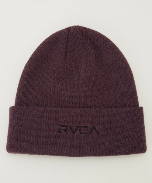 RVCA（ルーカ）の「【RVCA/ルーカ】24AW DOUBLE FACE BEANIE/ワンポイントロゴニットキャップ・ビーニー（ニットキャップ/ビーニー・メンズ・ブラック/ブラウン/オフホワイト/プラム/ライラック・FREE）」の18枚目の写真
