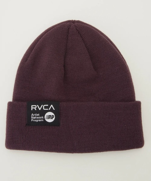RVCA（ルーカ）の「【RVCA/ルーカ】24AW DOUBLE FACE BEANIE/ワンポイントロゴニットキャップ・ビーニー（ニットキャップ/ビーニー・メンズ・ブラック/ブラウン/オフホワイト/プラム/ライラック・FREE）」の19枚目の写真