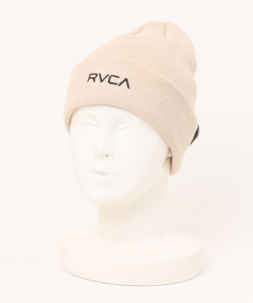 RVCA（ルーカ）の「【RVCA/ルーカ】24AW DOUBLE FACE BEANIE/ワンポイントロゴニットキャップ・ビーニー（ニットキャップ/ビーニー・メンズ・ブラック/ブラウン/オフホワイト/プラム/ライラック・FREE）」の8枚目の写真