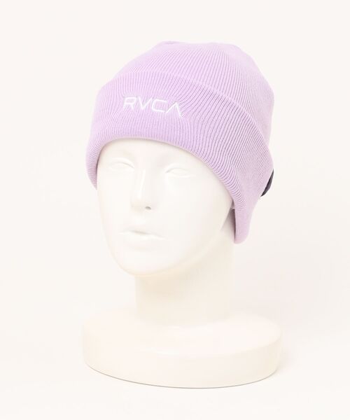 RVCA（ルーカ）の「【RVCA/ルーカ】24AW DOUBLE FACE BEANIE/ワンポイントロゴニットキャップ・ビーニー（ニットキャップ/ビーニー・メンズ・ブラック/ブラウン/オフホワイト/プラム/ライラック・FREE）」の17枚目の写真