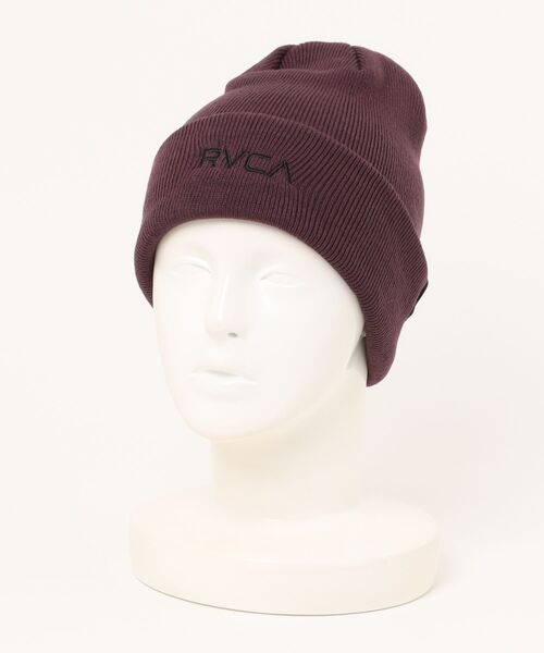 RVCA（ルーカ）の「【RVCA/ルーカ】24AW DOUBLE FACE BEANIE/ワンポイントロゴニットキャップ・ビーニー（ニットキャップ/ビーニー・メンズ・ブラック/ブラウン/オフホワイト/プラム/ライラック・FREE）」の20枚目の写真