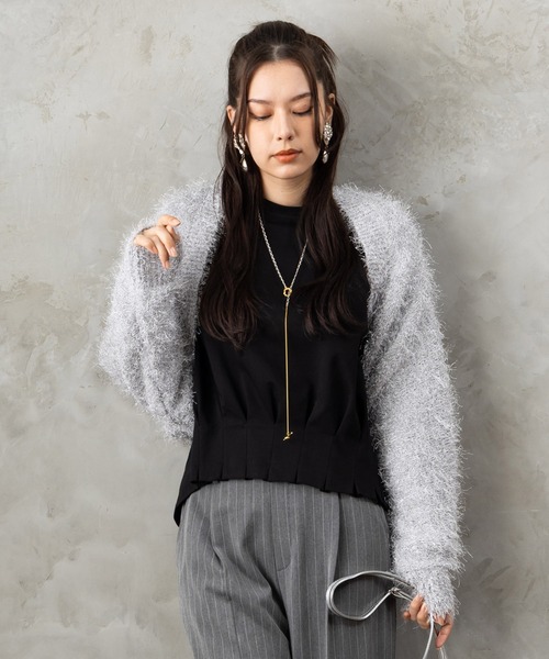 FONT LAB】ラメシャギーニットボレロ（カーディガン/ボレロ）｜JETSET