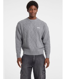 GUESS JEANS | GUESS JEANS Long Sleeves Crew Neck Cable Sweater ニット(ニット/セーター)