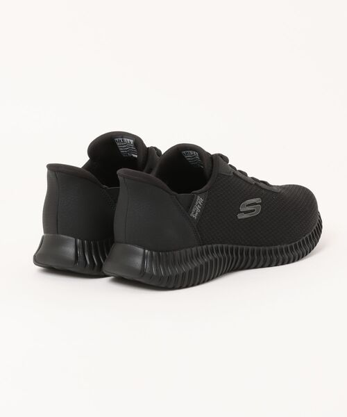 SKECHERS（スケッチャーズ）の「SKECHERS スケッチャーズ SWIFT FIT スウィフトフィット FLECTION 2.0-LEXTON ワイド 超軽量 メンズスニーカー(フレクション2.0) 8790256W（スニーカー・メンズ・ブラック×ブラック/ブルー系その他・25.0cm/25.5cm/26.0cm/26.5cm/27.0cm/27.5cm/28.0cm/28.5cm/29.0cm/30.0cm）」の3枚目の写真