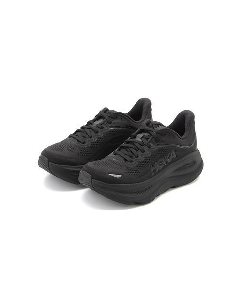 HOKA(ホカ)の「【HOKA ONE ONE】W BONDI 9(スニーカー・レディース・ブラック・24.5/23.5/24/25/23)」の1枚目の写真