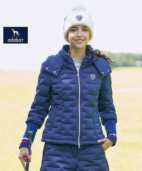 adabat（アダバット）の「EVEN 1月号掲載商品【ADABAT NAVY】2WAYストレッチダウンジャケット（ダウンジャケット/コート・レディース・ホワイト/ネイビー・42/40/38）」の2枚目の写真