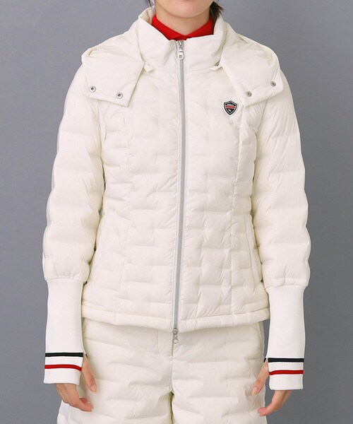 adabat（アダバット）の「EVEN 1月号掲載商品【ADABAT NAVY】2WAYストレッチダウンジャケット（ダウンジャケット/コート・レディース・ホワイト/ネイビー・42/40/38）」の15枚目の写真