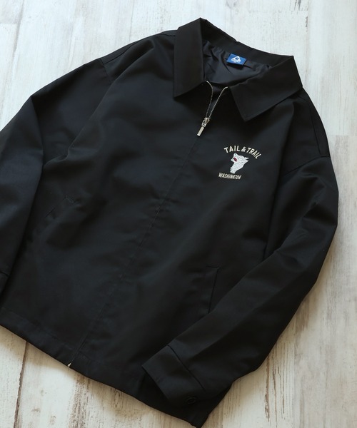 セール】【GERRY/ジェリー】T/Cツイル アートワークデザイン ジップ