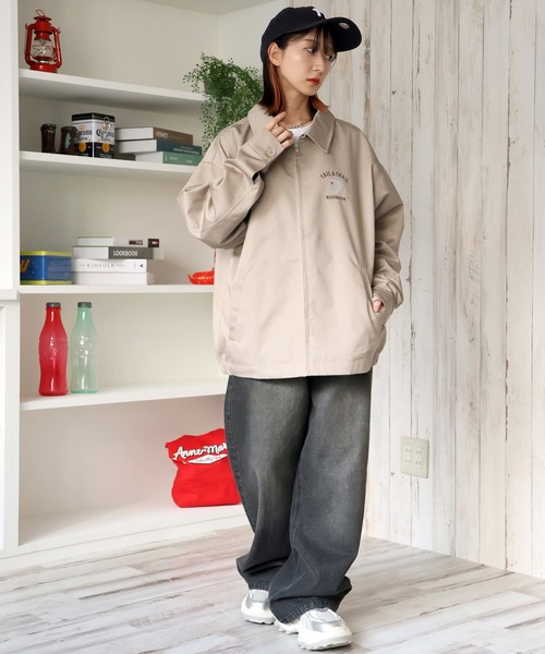 セール】【GERRY/ジェリー】T/Cツイル アートワークデザイン ジップ