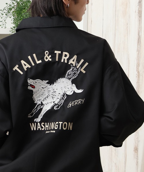 セール】【GERRY/ジェリー】T/Cツイル アートワークデザイン ジップ