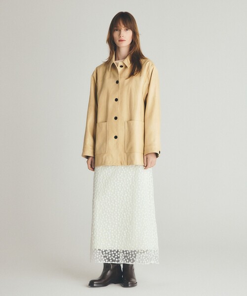 UNFILO(アンフィーロ)の「【洗える】フェイクレザー ジャケット(その他アウター・レディース・ダークブラウン系/ライトイエロー系/ブラック系・SMALL/MEDIUM)」の19枚目の写真