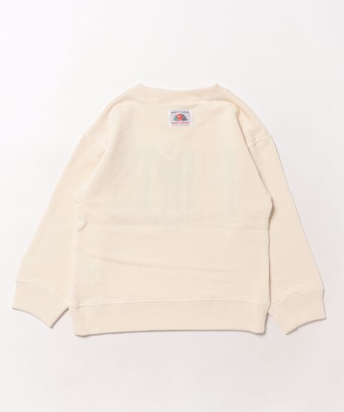 FRUIT OF THE LOOM（フルーツオブザルーム）の「【FRUIT OF THE LOOM】刺繍スウェット / キッズ / スウェット / ロゴプリント / ユニセックス（スウェット・キッズ・アイボリー/ブルー・110cm/130cm/150cm）」の3枚目の写真