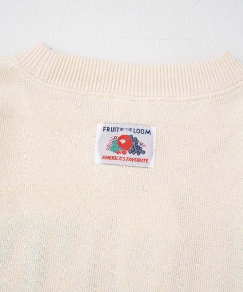 FRUIT OF THE LOOM（フルーツオブザルーム）の「【FRUIT OF THE LOOM】刺繍スウェット / キッズ / スウェット / ロゴプリント / ユニセックス（スウェット・キッズ・アイボリー/ブルー・110cm/130cm/150cm）」の9枚目の写真