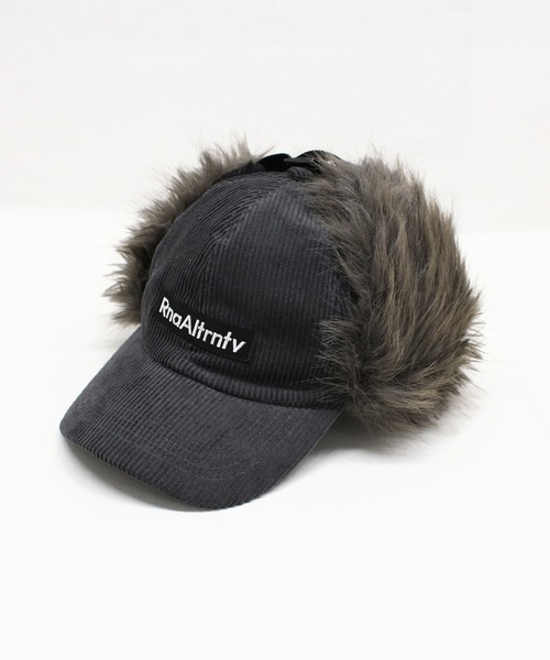 RNA（アールエヌエー）の「E5179 コーデュロイイヤーフラップCAP（キャップ・レディース・ブラウン/ピンク/スミクロ・FREE）」の20枚目の写真