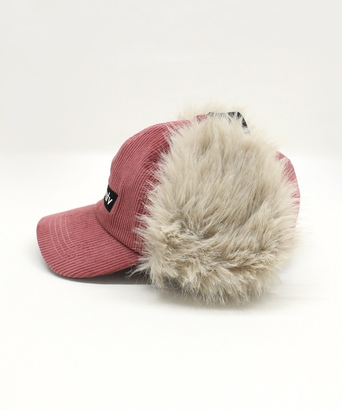 RNA（アールエヌエー）の「E5179 コーデュロイイヤーフラップCAP（キャップ・レディース・ブラウン/ピンク/スミクロ・FREE）」の12枚目の写真