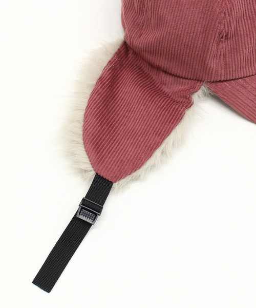 RNA（アールエヌエー）の「E5179 コーデュロイイヤーフラップCAP（キャップ・レディース・ブラウン/ピンク/スミクロ・FREE）」の16枚目の写真