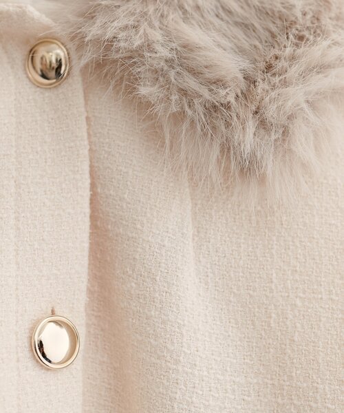 natural couture（ナチュラルクチュール）の「ファー衿付きショート丈ジャケット（その他アウター・レディース・その他1/ブラック/オフホワイト/ブラウン・FREE）」の19枚目の写真