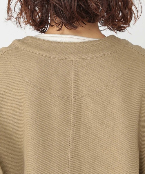 studio CLIP(スタディオクリップ)の「コットンノーカラーカバーオールブルゾン(ブルゾン・レディース・ベージュ/アイボリー・FREE)」の6枚目の写真