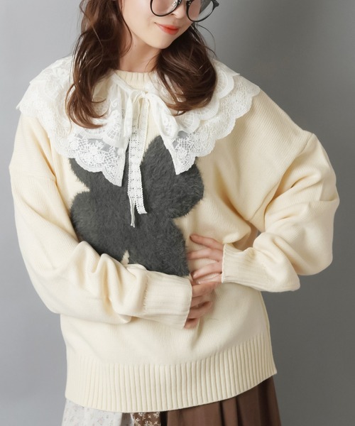 セール】シャギークローバーニット/NEO森ガール（ニット/セーター