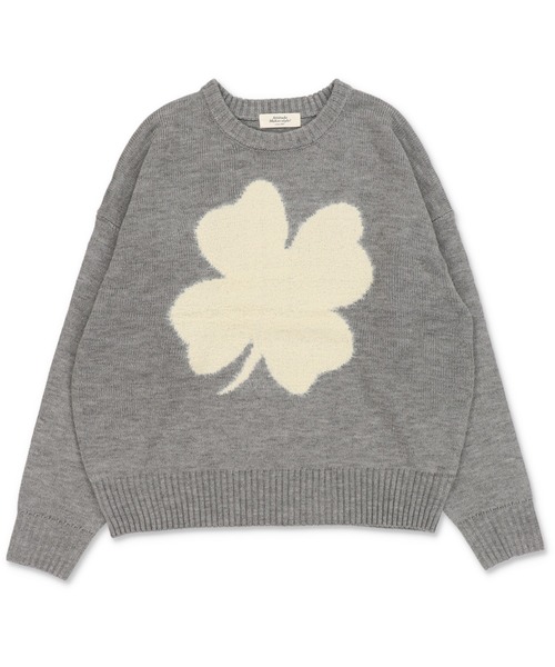 SPINNS（スピンズ）の「シャギークローバーニット/NEO森ガール（ニット/セーター・レディース・ネイビー/グレー/アイボリー・ONESIZE）」の13枚目の写真