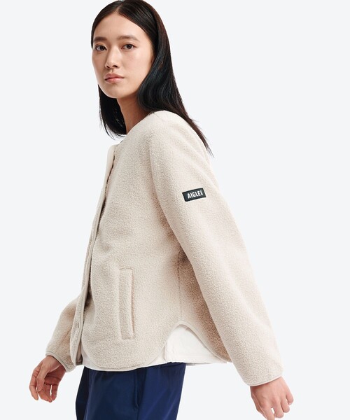 セール】カーディガン シェルパフリースジャケット（ブルゾン）｜AIGLE
