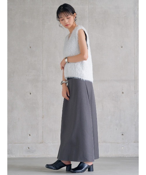 attiree(アティレー)の「Aラインフレアスカート(スカート・レディース・チャコールグレー/ブラック・SMALL/MEDIUM/LARGE/X-LARGE)」の7枚目の写真