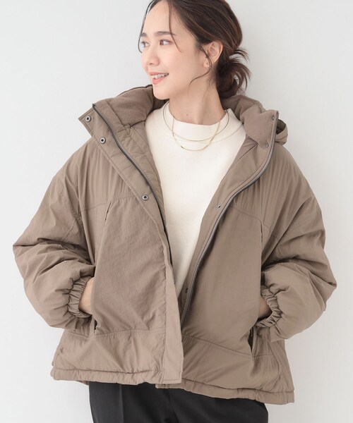 Cutie Blonde（キューティーブロンド）の「【撥水/あったか】たっぷり着られる 中綿モンスターショートコート（その他アウター・レディース・ダークブラウン/アイボリー/ブラック/イエロー系その他・00）」の3枚目の写真