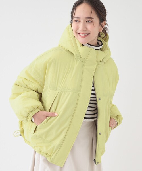 Cutie Blonde（キューティーブロンド）の「【撥水/あったか】たっぷり着られる 中綿モンスターショートコート（その他アウター・レディース・ダークブラウン/アイボリー/ブラック/イエロー系その他・00）」の4枚目の写真