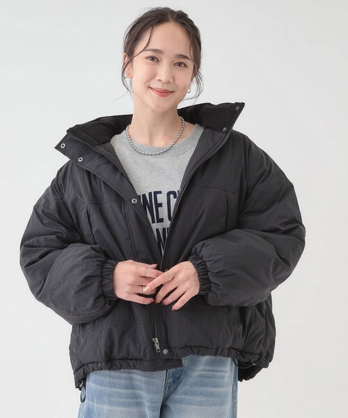 Cutie Blonde（キューティーブロンド）の「【撥水/あったか】たっぷり着られる 中綿モンスターショートコート（その他アウター・レディース・ダークブラウン/アイボリー/ブラック/イエロー系その他・00）」の11枚目の写真