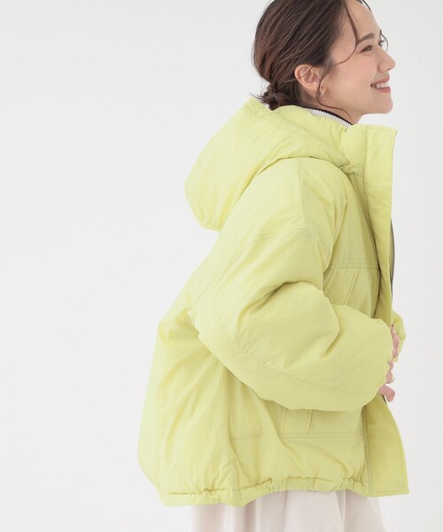 Cutie Blonde（キューティーブロンド）の「【撥水/あったか】たっぷり着られる 中綿モンスターショートコート（その他アウター・レディース・ダークブラウン/アイボリー/ブラック/イエロー系その他・00）」の15枚目の写真