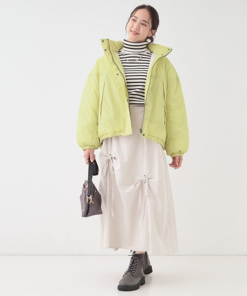 Cutie Blonde（キューティーブロンド）の「【撥水/あったか】たっぷり着られる 中綿モンスターショートコート（その他アウター・レディース・ダークブラウン/アイボリー/ブラック/イエロー系その他・00）」の16枚目の写真