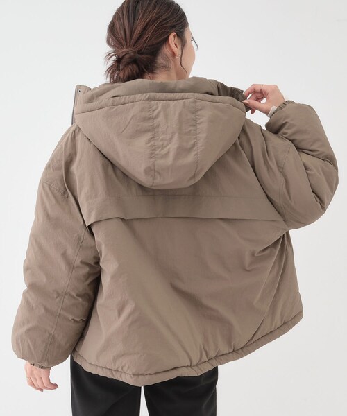 Cutie Blonde（キューティーブロンド）の「【撥水/あったか】たっぷり着られる 中綿モンスターショートコート（その他アウター・レディース・ダークブラウン/アイボリー/ブラック/イエロー系その他・00）」の19枚目の写真