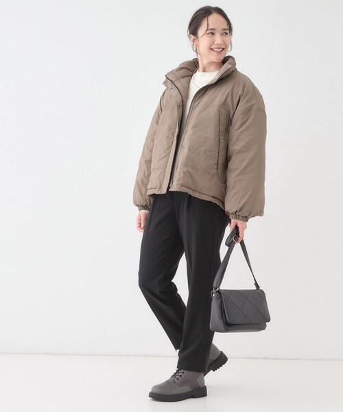 Cutie Blonde（キューティーブロンド）の「【撥水/あったか】たっぷり着られる 中綿モンスターショートコート（その他アウター・レディース・ダークブラウン/アイボリー/ブラック/イエロー系その他・00）」の20枚目の写真