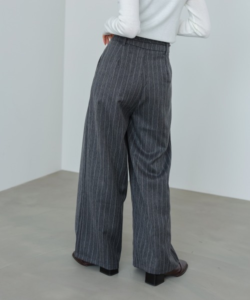 Bab(バブ)の「【S・Mサイズ展開】ストライプヘリンボーンパンツ(その他パンツ・レディース・チャコールグレー/ライトグレー/ベージュ・S/M)」の9枚目の写真