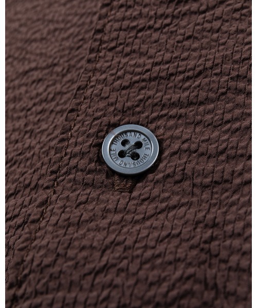 THOUSAND MILE（サウザンドマイル）の「[M's]SHORT SLEEVE SHIRT SEERSUCKER/ショートスリーブシャツ シアサッカー（シャツ/ブラウス・メンズ・ネイビー/イエロー/ブラウン/ブラック・L/M/XL/S）」の8枚目の写真