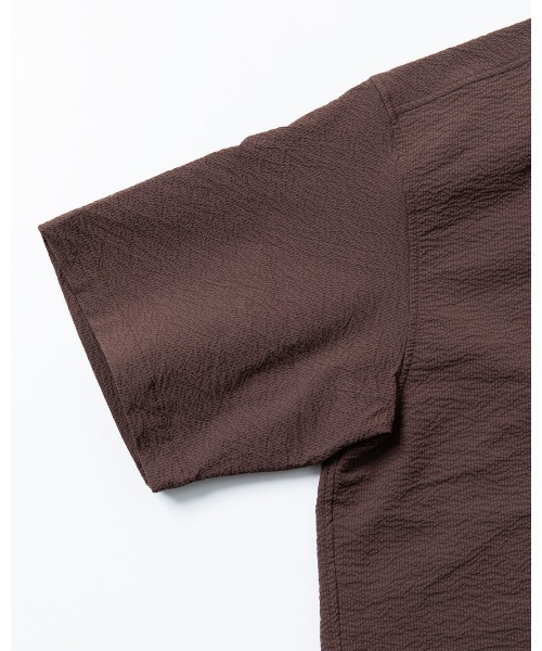 THOUSAND MILE（サウザンドマイル）の「[M's]SHORT SLEEVE SHIRT SEERSUCKER/ショートスリーブシャツ シアサッカー（シャツ/ブラウス・メンズ・ネイビー/イエロー/ブラウン/ブラック・L/M/XL/S）」の6枚目の写真