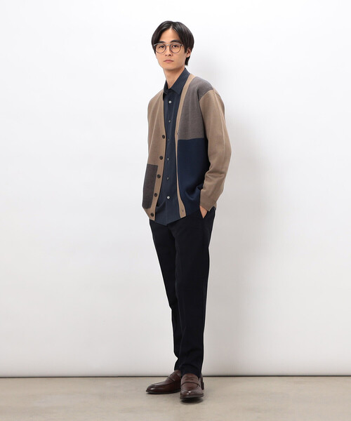 COMME CA ISM(コムサイズム)の「チェック柄ジャガードカーディガン(カーディガン/ボレロ・メンズ・ミント/ベージュ/チャコール・LARGE/MEDIUM)」の10枚目の写真