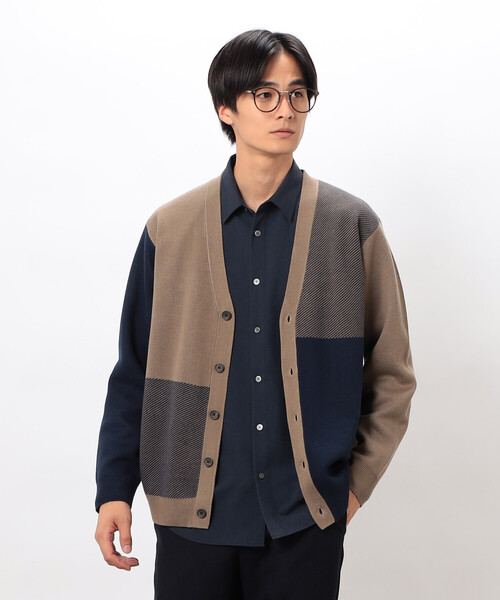 COMME CA ISM(コムサイズム)の「チェック柄ジャガードカーディガン(カーディガン/ボレロ・メンズ・ミント/ベージュ/チャコール・LARGE/MEDIUM)」の11枚目の写真